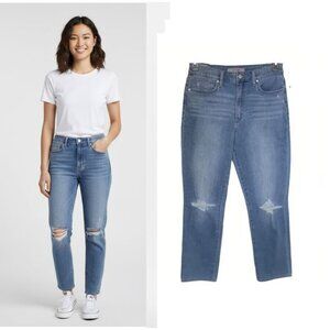 ❤️Joe's Jeans Women's Size 29 Slim Straight Ankle Raw Hem Distressed Blue New